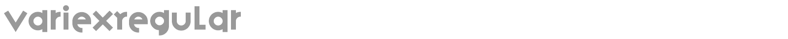 VariexRegular font preview